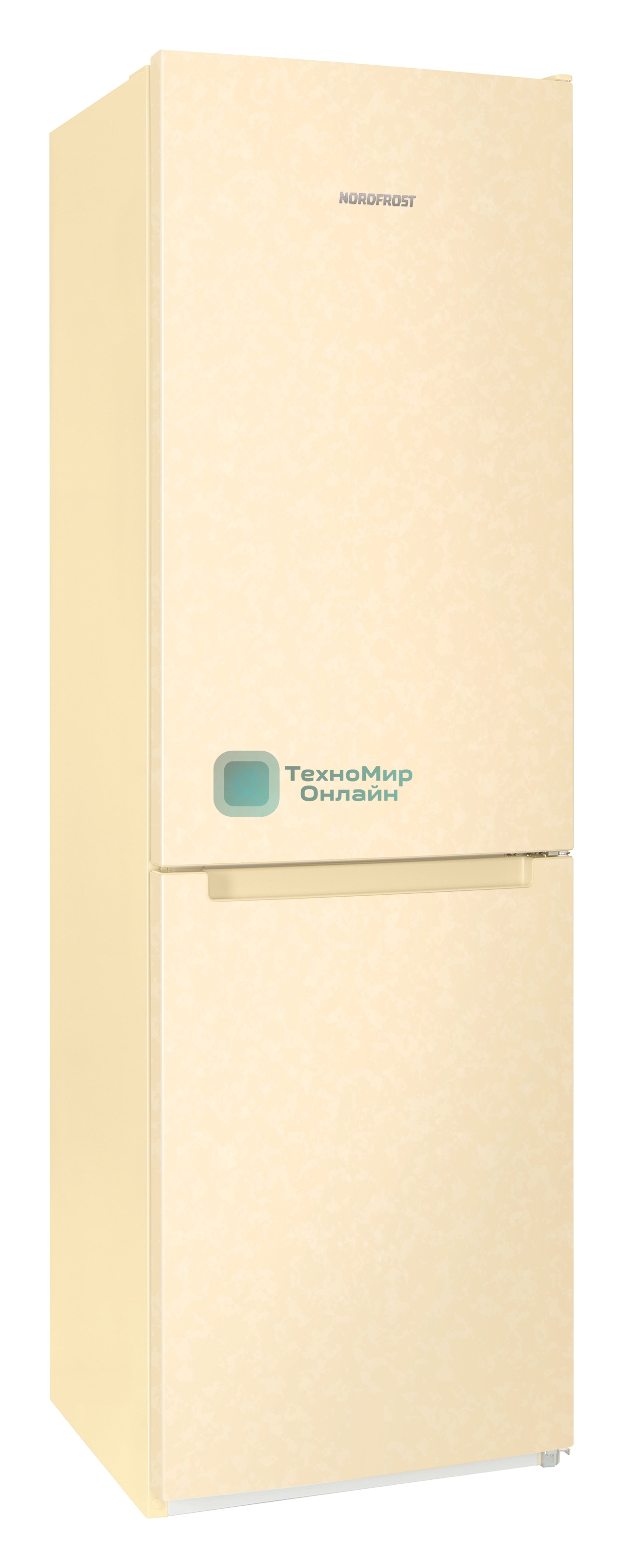 Холодильник Nordfrost NRB 162NF ME бежевый мрамор двухкамерный 205/105 л морозилка снизу