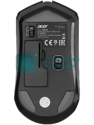 Комплект клавиатура+мышь Acer OKR120 беспроводной, USB, 1600 DPI, чёрный