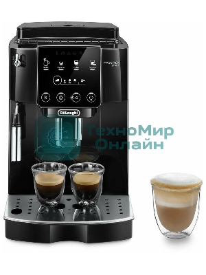 Кофемашина автоматическая DeLonghi ECAM 220.21 B черный, исп. кофе - молотый/зерновой, 1.8 л, 1450 Вт, 15 Бар.