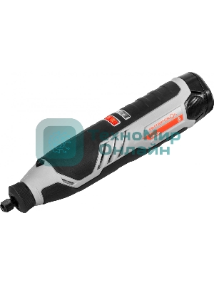 Прямошлифовальная машина (гравер) ИНТЕРСКОЛ АГМ-12Э аккум. АПИ-Т (Li-ion, кейс, 2 аккум., 2,0 Ач, ЗУ, набор 58 пр.)