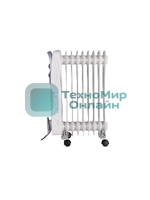 Обогреватель масляный Ресанта ОМ- 9Н (9 секций), белый, 2000 Вт, 20 м2, термостат 67/3/8