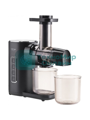 Соковыжималка Zelmer ZJP3900 чёрный/серебристый, шнековая горизонтальная, 150 Вт, 500 мл, электронное, реверс