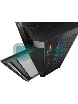Компьютерный корпус Cougar Airface RGB Black, 2х140мм + 1x120мм ARGB Fan, ARGB Fan Hub, без БП, черный, ATX