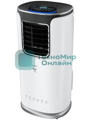 Кондиционер мобильный FUNAI JASMINE MAC-JS30CON03 9500 BTU, 20 м², 55 дБ, охлаждение, осушение, белый