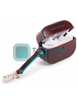 Чехол для наушников Piquadro Blue Square AC5308B2/MO коричневый натур.кожа