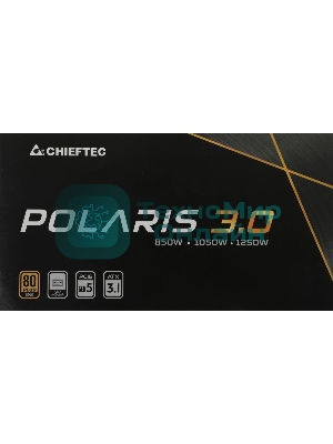 Блок питания Chieftec Polaris 3.0 PPS-850FC-A3, 850Вт, 80 PLUS Gold, 140мм, модульный, черный