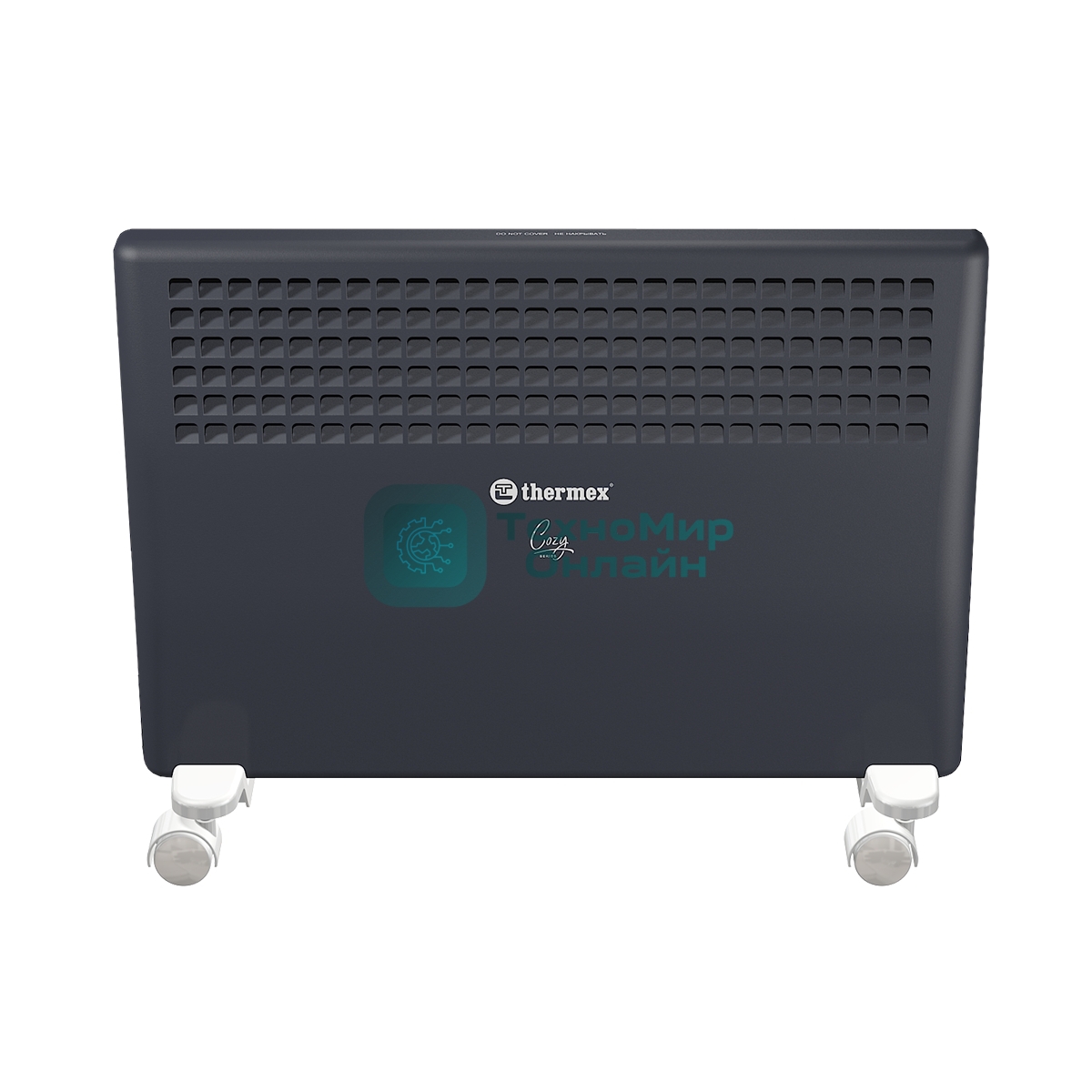 Конвектор электрический Thermex Cozy 1 черный, 1000 Вт, 15 м2, термостат