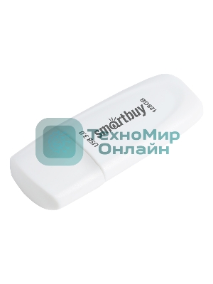 Флешка USB Smartbuy Scout white (SB128GB3SCW), 128Gb, USB 3.0, R/W 100/40, белый