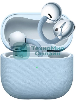 Наушники TWS Huawei FreeClip 2 синий, открытые (клипсы), Bluetooth, быстрая зарядка, до 8 ч