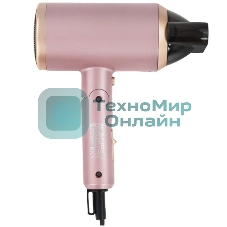 Фен ARESA AR-3222 розовый, 1800 Вт, компактный