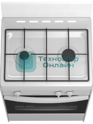 Плита газовая Darina 1AS GM 521 001 W белый/черный, конфорок 2 шт, духовка 45 л, 50 см x 85 см x 41 см