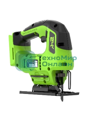 Лобзик электрический аккумуляторный GreenWorks GD24JS90, 24V, бесщеточный без АКБ и ЗУ (3601707)