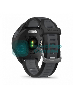 Смарт-часы Garmin Forerunner 165 черный, серый ремешок 43мм