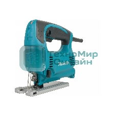 Лобзик электрический Makita 4329 Лобзик,в\рук, 450Вт,500-3100об\м,ход-18мм,рез-65мм,1.9кг,кор,маятн,Al подошва