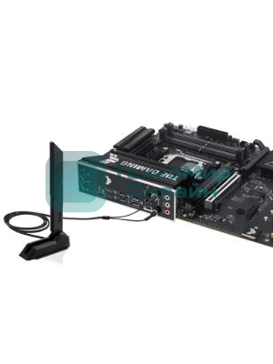 Материнская плата ASUS TUF GAMING B650-E WIFI, AM5, AMD B650, 4xDDR5, 4xSATA, 3xM.2, 1xPCIe 4.0 x16, 1xPCIe 4.0 x16, 1xPCIe x1, 1xDP, 1xHDMI, 1x2.5Gb LAN, Wi-Fi 6E, Bluetooth 5.3, 2xUSB-C (1x10Gbps, 1x20Gbps), 3xUSB-A 5Gbps, 2xUSB-A 10Gbps, 3xUSB-A 2.0, 5x3.5 мм, 7.1, ATX