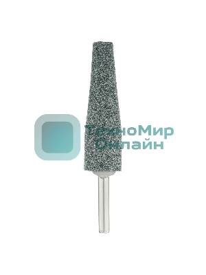 Шарошка абразивная Denzel конус удлиненный, для дрели (ПШМ), 19 x 60 мм, хвостовик d6 мм, 63С