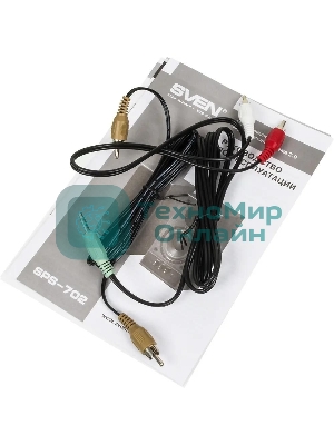 Акустическая система SVEN SPS-702 2.0 коричневый/орех 40Вт