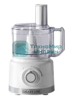 Кухонный комбайн Galaxy Line GL 2309, белый, пластик. чаша 1,5 л, 1000 Вт, 2 скорости и импульс. режим