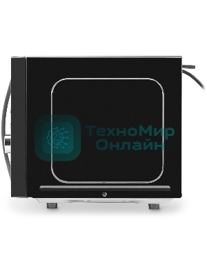 Микроволновая печь Hyundai HYM-D2078 черный/серебристый, 23 л, 800 Вт, переключатели - кнопки, поворотный механизм