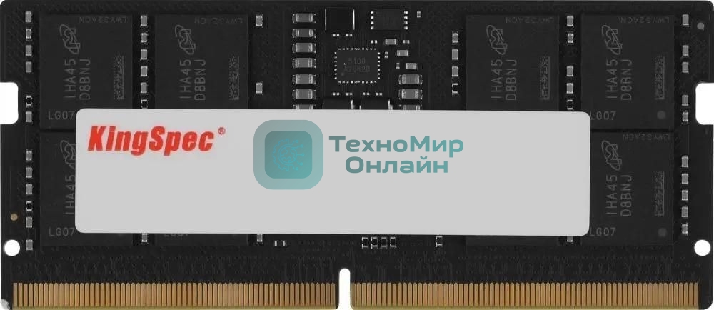 Оперативная память DDR5 16Gb 5600MHz Kingspec KS5600D5N11016G RTL PC5-44800 CL40 SO-DIMM 288-pin 1.1В single rank Ret