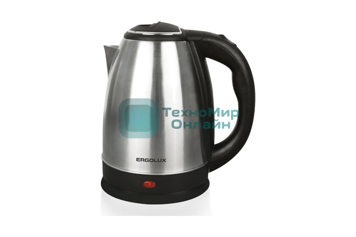 Чайник электрический Ergolux ELX-KS05-C72 ПРОМО18 1.8 л, 1600 Вт, нержавеющая сталь