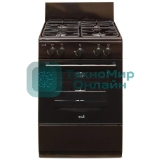 Плита газовая Cezaris ПГ 3200-00 коричневый, конфорок 4 шт, духовка 59 л, 60 см x 85 см x 60 см