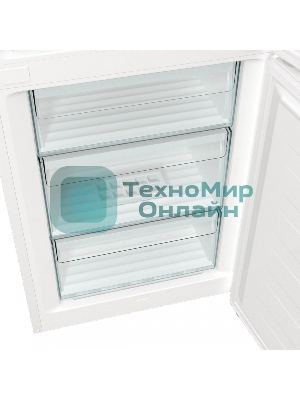 Холодильник Gorenje NRK619EEW4 белый двухкамерный 203/99л морозилка снизу, No Frost