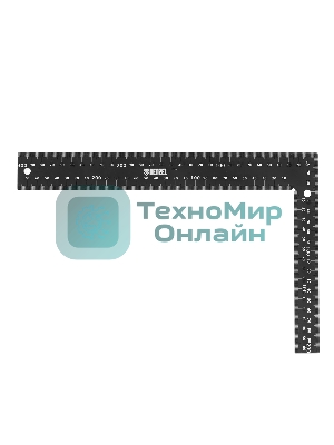 Угольник Denzel 200 х 300 мм, алюминиевый, лазерная гравировка