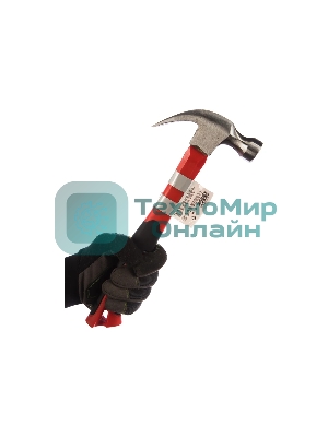 Молоток-гвоздодер Matrix ''optimal'' 450 г, фибергласовая обрезиненная рукоятка