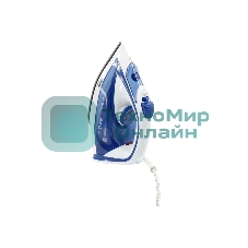 Утюг Atlanta ATH-5545 синий/белый, 2200 Вт, 32 г/мин, 85 г/мин, 300 мл