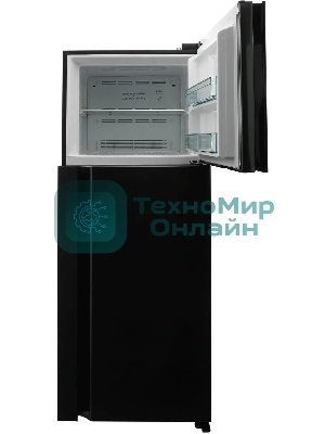 Холодильник Hitachi HRTN7489DFBBKCS черный инвертер двухкамерный инвертер 345/105л морозилка сверху, No Frost