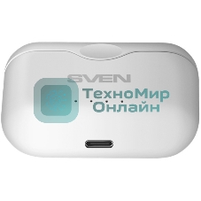 Наушники TWS Sven E-701BT белый, внутриканальные, Bluetooth, сенсорное управление, до 4 ч