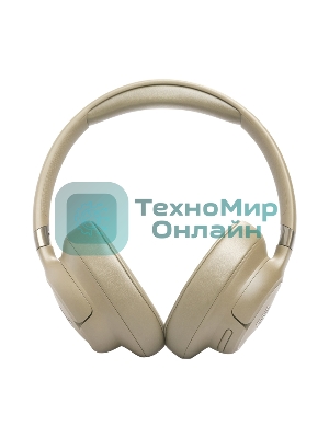 Беспроводные/проводные наушники JBL Tune 780NC бежевый, полноразмерные, Bluetooth + проводной, адаптивное шумоподавление