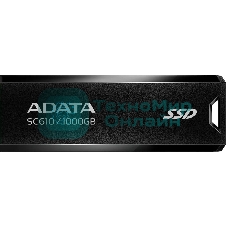 Внешний SSD ADATA SC610, 1TB, USB 3.2 Gen 2 Type-A, R/W 550/500, черный