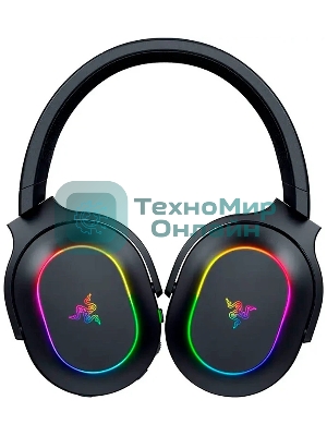 Гарнитура Razer Barracuda X Chroma чёрный, беспроводная, радиоканал, до 70 ч, съёмный микрофон, подсветка