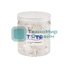 Коннектор Lanmaster TWT-PL45-8P8C/JR100, UTP кат.5E RJ45 прозрачный (упак.:100шт)