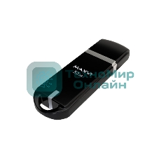 Флешка USB Maxvi P3 32Gb USB 2.0 черный, монолит с колпачком, ABS пластик
