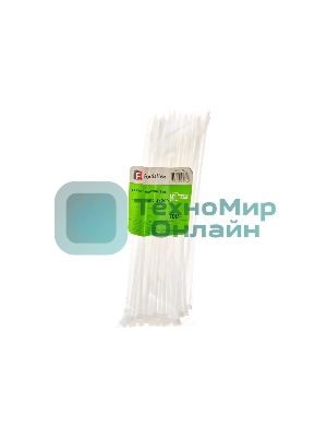 Нейлоновые стяжки Fortisflex КСС 3х200 мм белый 100 штук