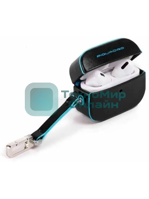 Чехол для наушников Piquadro Blue Square AC5308B2/N черный натур.кожа