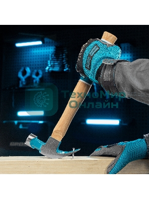 Молоток-гвоздодер Gross AMERICAN HICKORY 450 г, угол 45, магнит, обрезиненная рукоятка