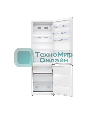 Холодильник LEX LKB201WIDMax белый двухкамерный 314/142л морозилка снизу, No Frost