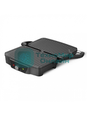 Гриль электрический BQ GR3006, черный/стальной