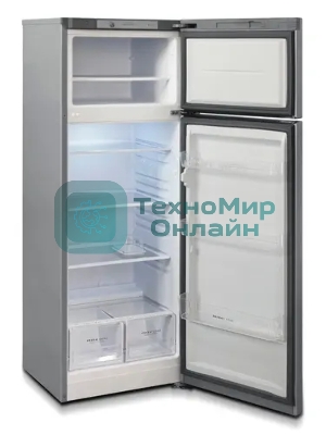 Холодильник Бирюса Б-M6035 металлик двухкамерный 240/60л морозилка сверху