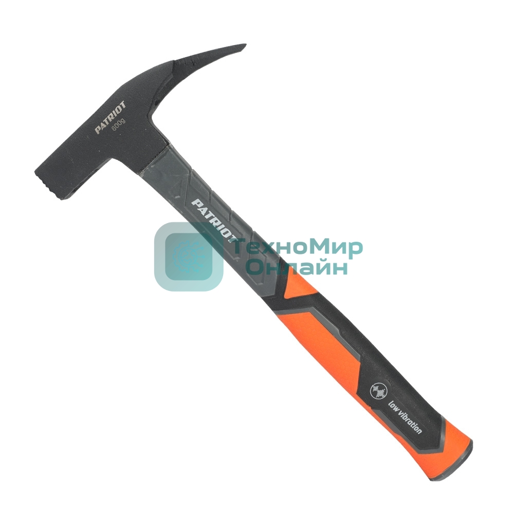 Молоток кровельщика Patriot RHF-600 с фиберглассовой рукояткой, 600г