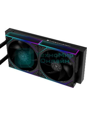 Система жидкостного охлаждения Thermalright Core Matrix 240 Vision (240мм, LED, Black, ARGB/Fans: 2x120мм, 68.9CFM, 28.2dBA, 2000RPM/Pump height 64.4мм, Rad thickness 27мм/S: 1700, 1200, 1851, 115X, AM5, AM4)