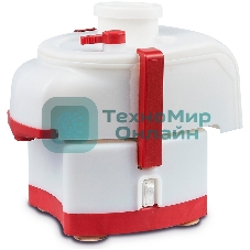 Соковыжималка Беломо Садовая СВПП-301 белый/красный, центробежная, 250 Вт, 1000 мл, механическое