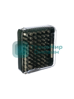 Отвертки-насадки (биты) Набор Kraftool Биты с адаптером в пластиковом боксе, Cr-V, 61 предмет 26140-H61