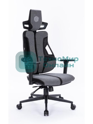 Кресло Cactus CS-CHR-DUO-GYBK серый, экокожа