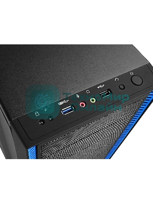 Компьютерный корпус Deepcool TESSERACT BF (one black fan) без БП, черный, ATX