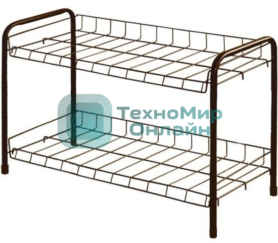 Этажерка для обуви NIKA ЭТ3/А медный антик,2 полки,435*660*300